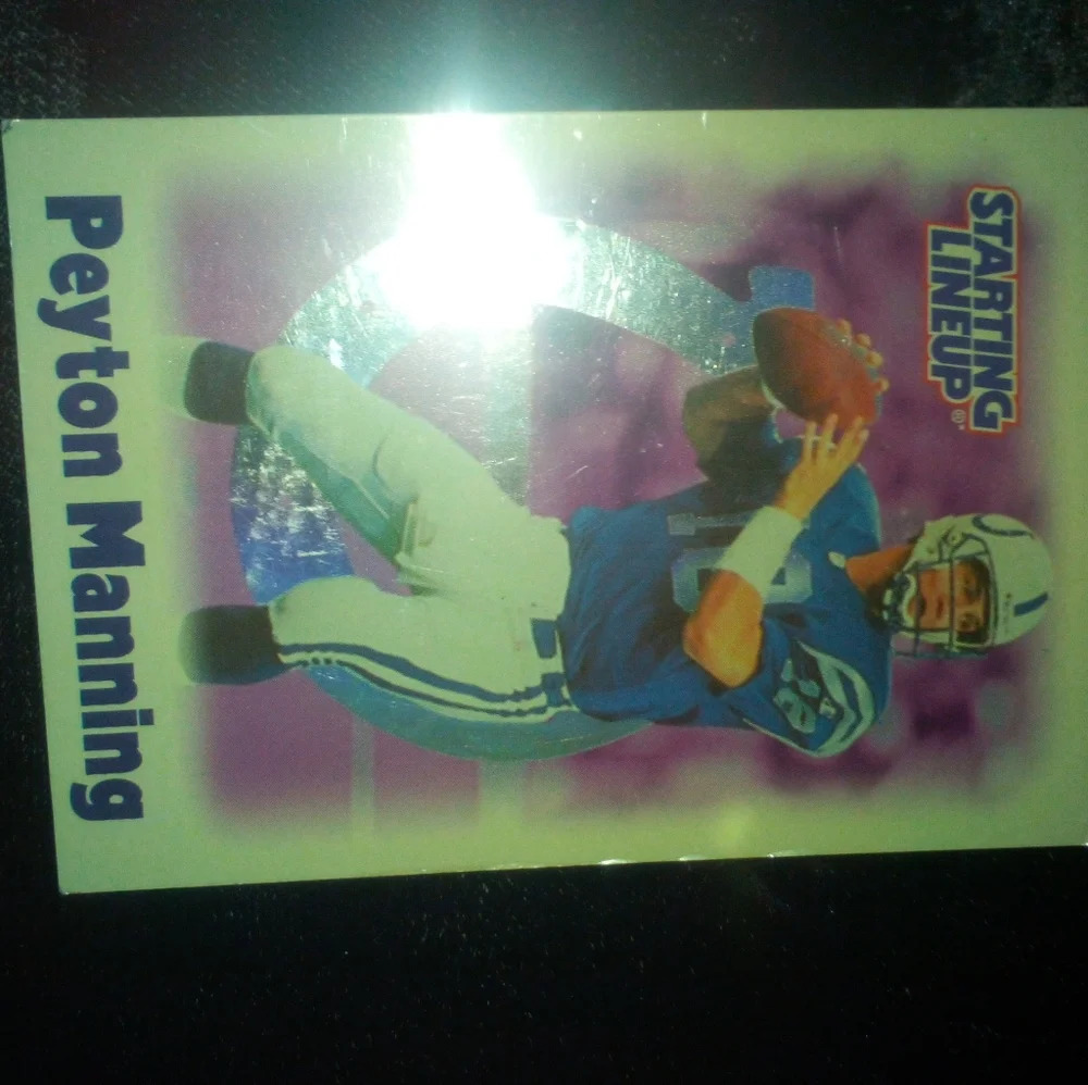 Peyton Manning RARE Starting lineup Card